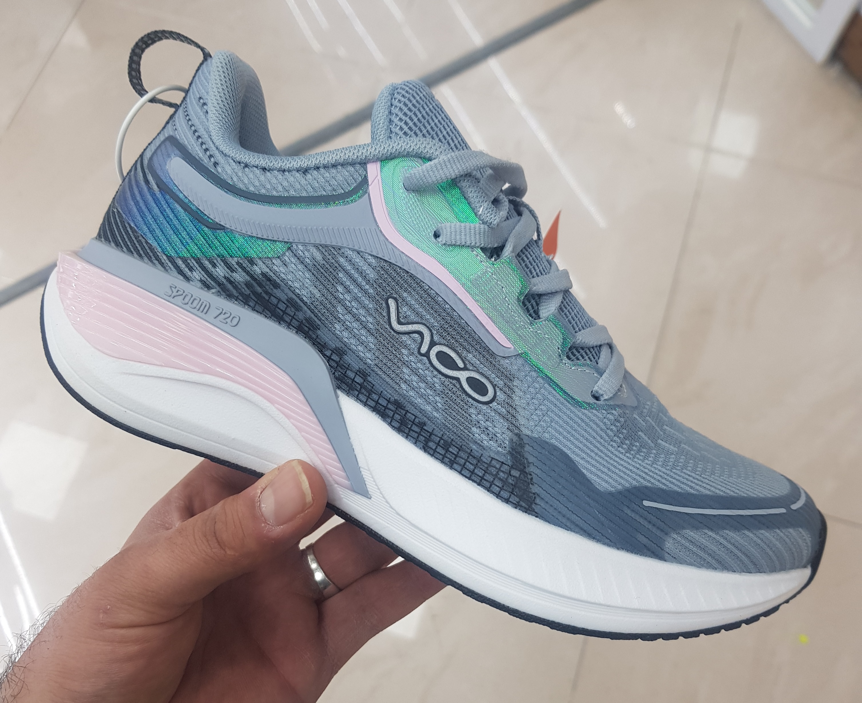 ویکو رانینگ خاکستری Vico Runing L.grey/D.grey/Pink